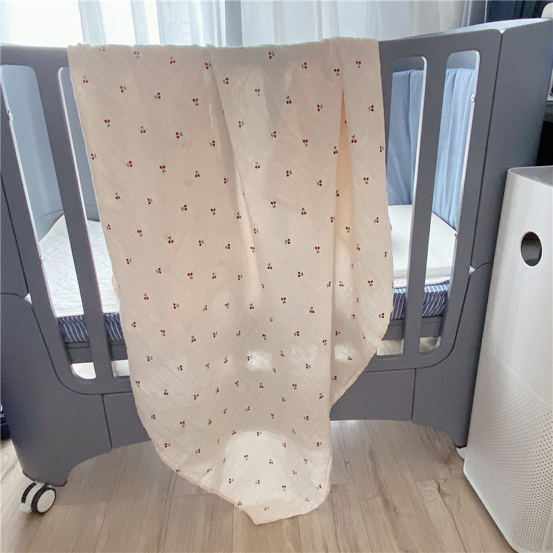Newborn Baby Blanket Fruit Baby Swaddling Blankets Muslin Baby Swaddle Wrap Soft Organic Kids Toddler Stroller Bedding Blankets LJ201014
