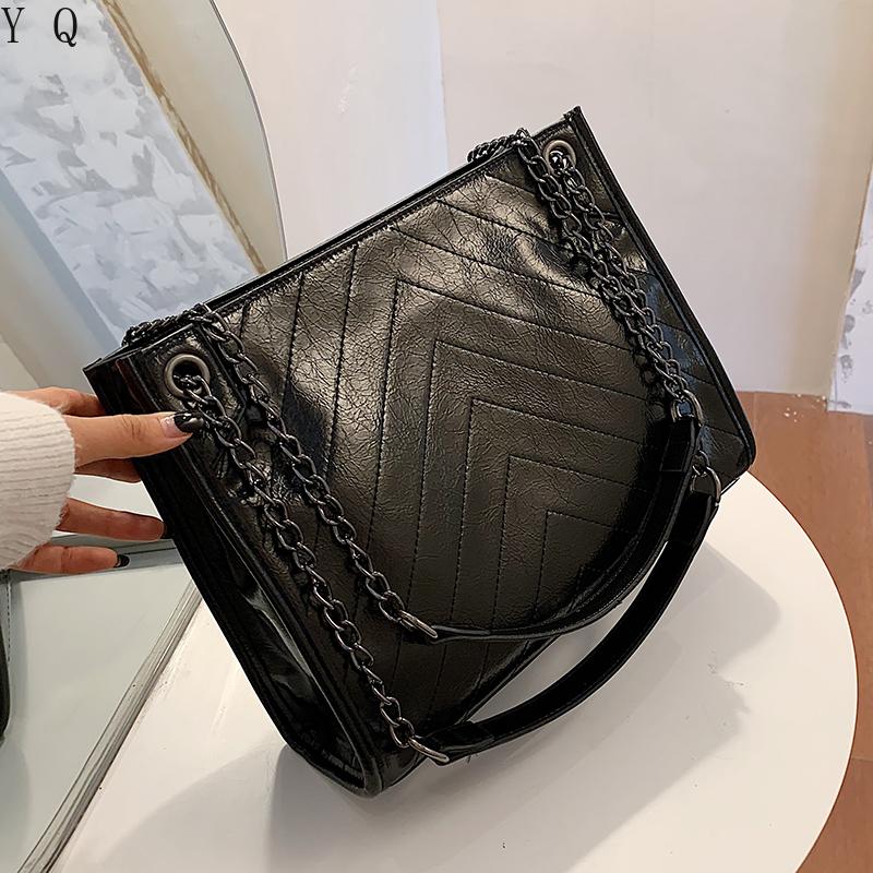 Simple Chain Bag PU Leather Crossbody Bags For Women 2021 Tend Shoulder Handbags Female Travel Fashion Hand Bag, Black
Simple Chain Bag PU Leather Crossbody Bags For Women 2021 Tend Shoulder Handbags Female Travel Fashion Hand Bag, Black