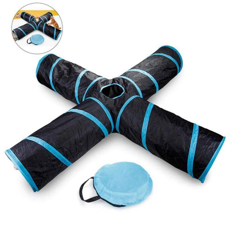 Pets Toys Cat Tunnel 4-way Indoor Cats Dogs Rabbits Playhouse Folding Collapsible with Storage Pouch Tunnel Tube Training Toy
Pets Toys Cat Tunnel 4-way Indoor Cats Dogs Rabbits Playhouse Folding Collapsible with Storage Pouch Tunnel Tube Training Toy