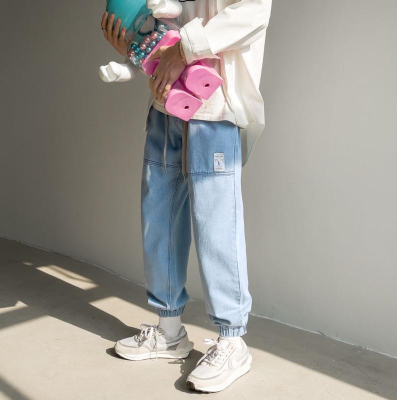 2021 Spring And Autumn New Youth Popular Loose Large Size Pure Color Jeans Fashion Casual All-match Pants Blue/Sky Blue, Light blue
2021 Spring And Autumn New Youth Popular Loose Large Size Pure Color Jeans Fashion Casual All-match Pants Blue/Sky Blue, Light blue