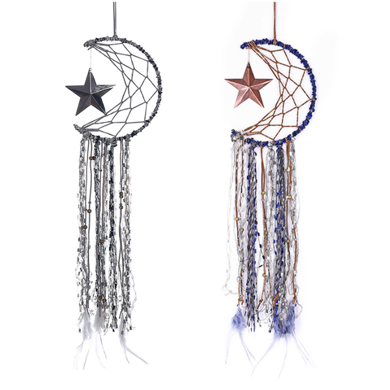Dreamcatcher Bells Hang Moon Catcher Dreamcatcher Fashion Tassel Feather Dream Catcher Wall Hanging Room Decoration Pendant
Dreamcatcher Bells Hang Moon Catcher Dreamcatcher Fashion Tassel Feather Dream Catcher Wall Hanging Room Decoration Pendant