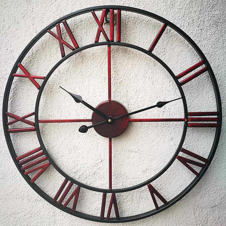 North Europe Brief Creative Wall clock Roman numerals retro Iron Watches Antique Klok Hot selling Home Decoration Wall clocks1
North Europe Brief Creative Wall clock Roman numerals retro Iron Watches Antique Klok Hot selling Home Decoration Wall clocks1