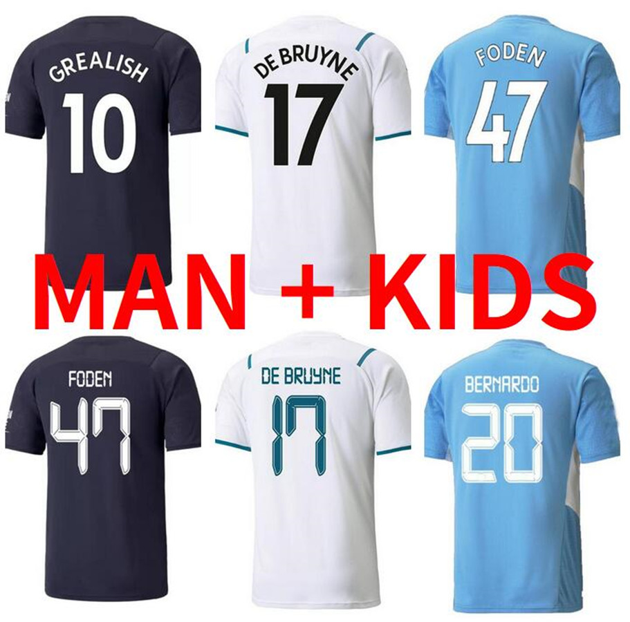 2021 2022 GREALISH DE BRUYNE soccer jerseys 21 22 G. JESUS RÚBEN BERNARDO FODEN MAHREZ FERRAN MENDY football shirts uniforms MEN+ kids kit
2021 2022 GREALISH DE BRUYNE soccer jerseys 21 22 G. JESUS RÚBEN BERNARDO FODEN MAHREZ FERRAN MENDY football shirts uniforms MEN+ kids kit