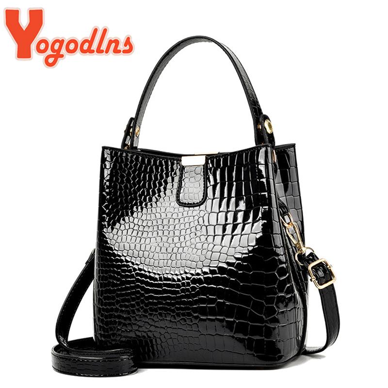 Yogodlns Crocodile Pattern Shoulder Bag Women PU Leather Crossbody Bag Large Capacity Bucket Vintage Lady Handbag Purse sac, Black
Yogodlns Crocodile Pattern Shoulder Bag Women PU Leather Crossbody Bag Large Capacity Bucket Vintage Lady Handbag Purse sac, Black