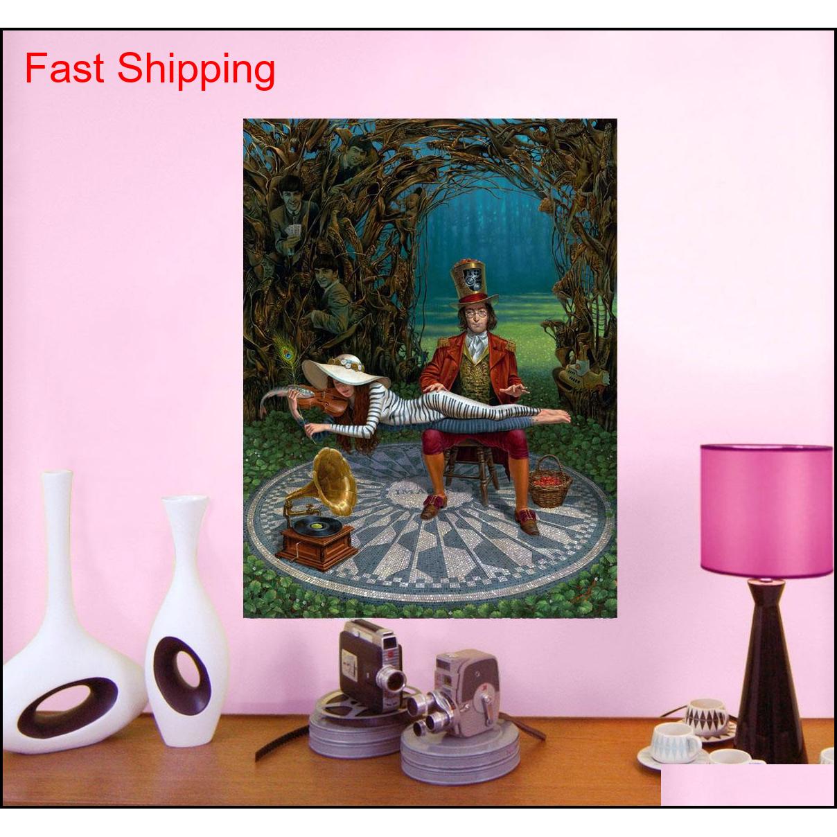 Paintings Michael Cheval imagine Iii Artwork Print On Canvas Modern Wall Painting For Home Dec qylXst packing2010
