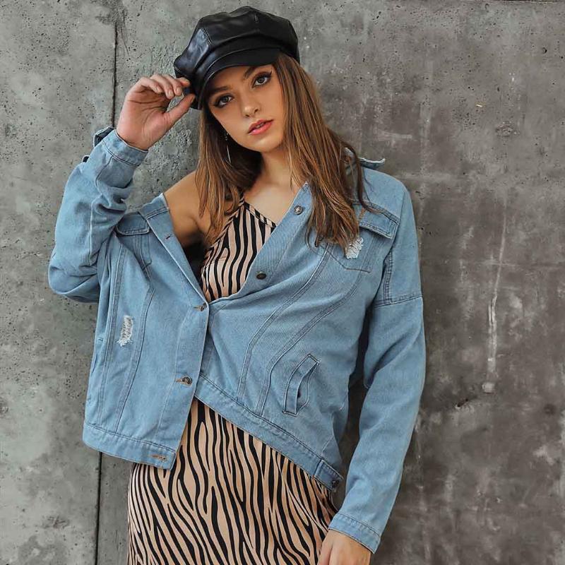 Womens Denim Long Sleeve Button Bomber Jacket Casual Coat Outwear Hot selling Fashion casual Denim Jacket Y830, Bu
Womens Denim Long Sleeve Button Bomber Jacket Casual Coat Outwear Hot selling Fashion casual Denim Jacket Y830, Bu