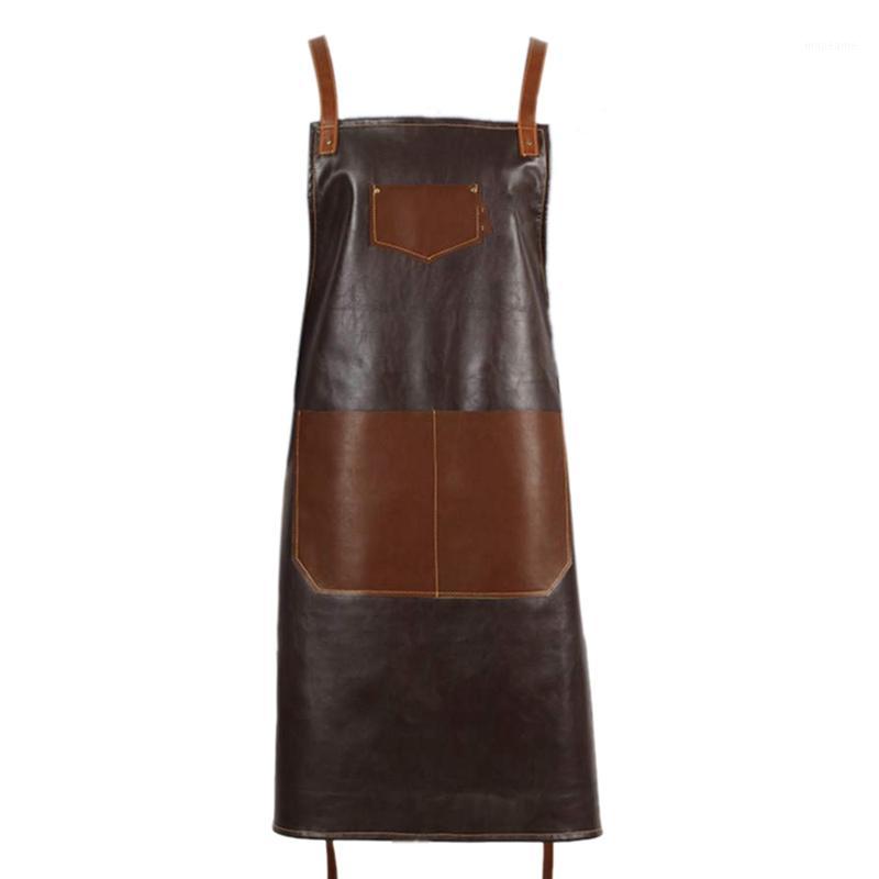 Leather PU Cook Apron Barista Bartender Chef Hairdressing Apron Catering Uniform Work Wear Anti-Dirty Overalls1
Leather PU Cook Apron Barista Bartender Chef Hairdressing Apron Catering Uniform Work Wear Anti-Dirty Overalls1