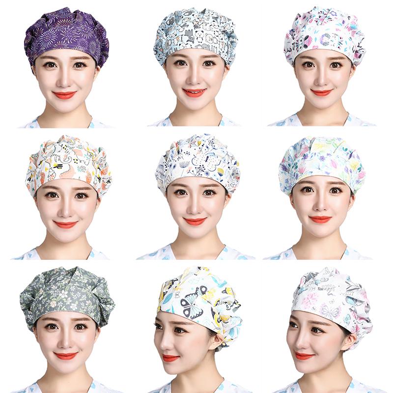 Scrub Caps Printed Cotton Breathbale Adjustable Bouffant Hats Head Cover Anti-dust Washable Women Workwear Hair Cover Cappello
Scrub Caps Printed Cotton Breathbale Adjustable Bouffant Hats Head Cover Anti-dust Washable Women Workwear Hair Cover Cappello