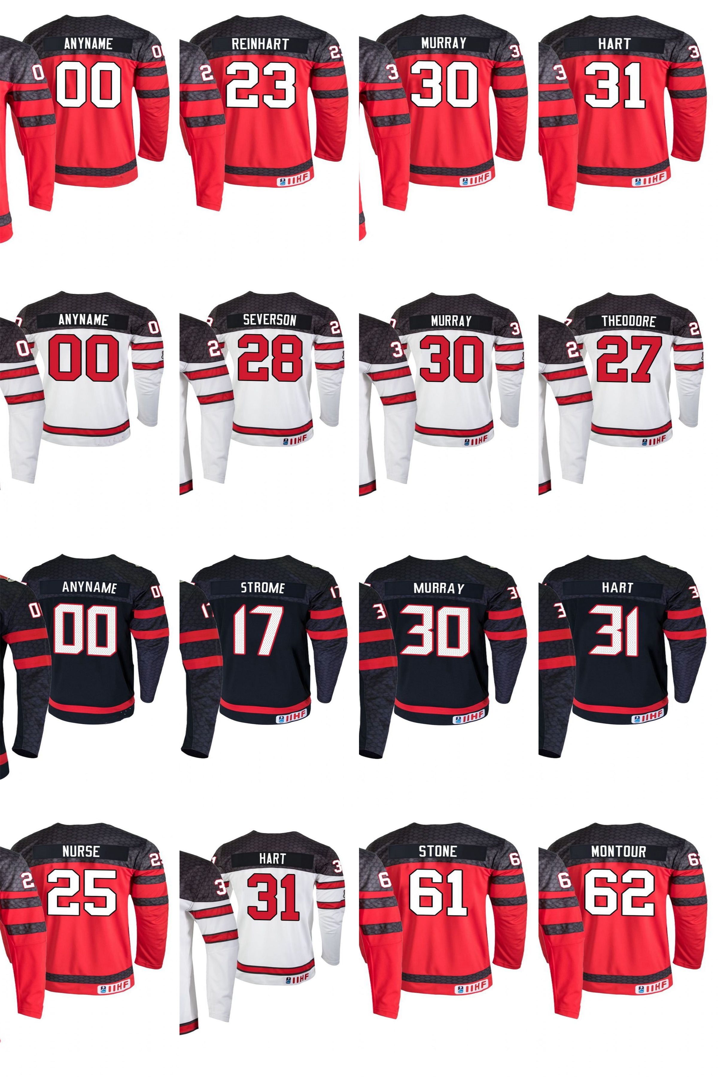 2019 IIHF World Championship Canada Hockey Jerseys Murray Jersey Sam Dylan Strome Dante Fabbro Carter Hart Mathieu Joseph Custom Stitched, Men's black
2019 IIHF World Championship Canada Hockey Jerseys Murray Jersey Sam Dylan Strome Dante Fabbro Carter Hart Mathieu Joseph Custom Stitched, Men's black