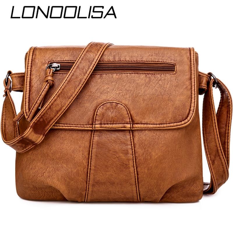 LONOOLISA High Quality Washed Leather Crossbody Bag Vintage Messenger Bags for Women 2021 Casual Shoulder Handbags Women Sac, Brown
LONOOLISA High Quality Washed Leather Crossbody Bag Vintage Messenger Bags for Women 2021 Casual Shoulder Handbags Women Sac, Brown