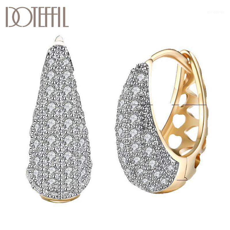 DOTEFFIL 925 Sterling Silver/18K Gold/Rose Gold Zircon Hollow Out Earrings Women Gift Fashion Charm Party Wedding Jewelry1
DOTEFFIL 925 Sterling Silver/18K Gold/Rose Gold Zircon Hollow Out Earrings Women Gift Fashion Charm Party Wedding Jewelry1