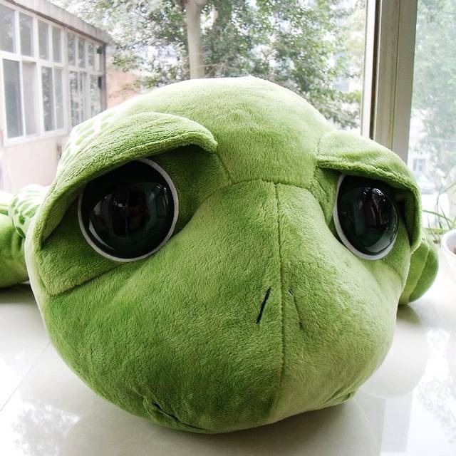 wholesale 20cm stuffed animals Super Green Big Eyes Tortoise Turtle Animal Kids Baby Birthday Christmas Toy Gift