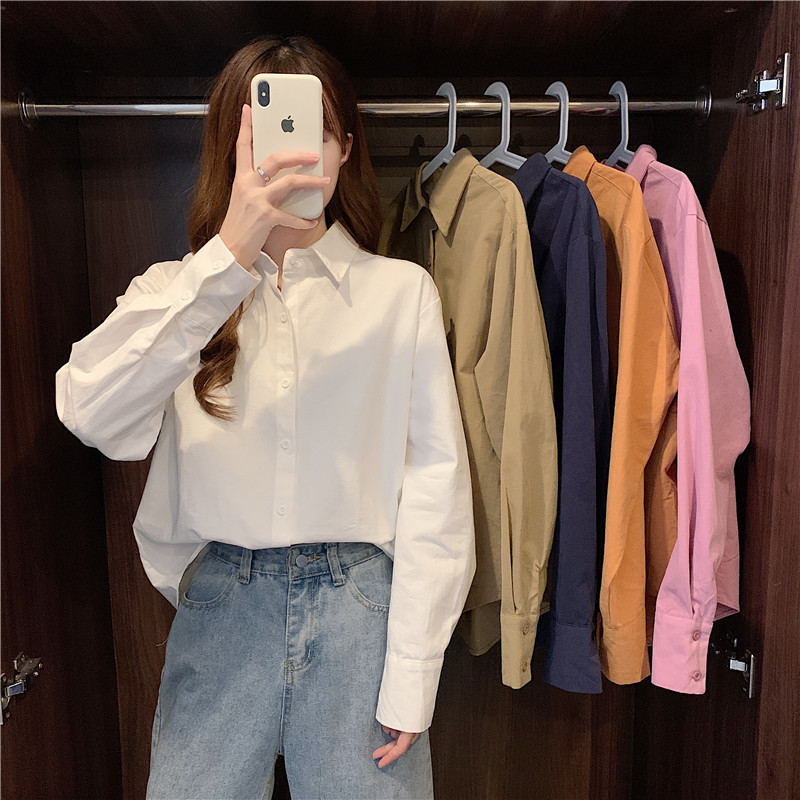 2021 New Office Ladies Solid Single-breasted Female Shirts Tops Women Blouses Femme Blusas Mujer W6ai, Khaki
2021 New Office Ladies Solid Single-breasted Female Shirts Tops Women Blouses Femme Blusas Mujer W6ai, Khaki