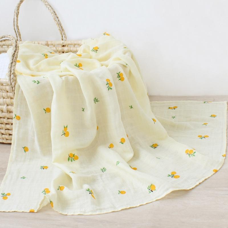 120x120cm Baby Muslin Blanket Stroller Cover Soft 2 Layers Gauze Bedding Infant Newborn Swaddle Wrap Sleepsack 24BE, Fruit
120x120cm Baby Muslin Blanket Stroller Cover Soft 2 Layers Gauze Bedding Infant Newborn Swaddle Wrap Sleepsack 24BE, Fruit