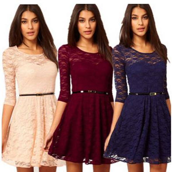 new arrive Sexy Spoon Neck 3/4 Sleeve Belt Include summer dresses casual slim Lace colorful Sakter women Dress fz2245, Sapphire
new arrive Sexy Spoon Neck 3/4 Sleeve Belt Include summer dresses casual slim Lace colorful Sakter women Dress fz2245, Sapphire