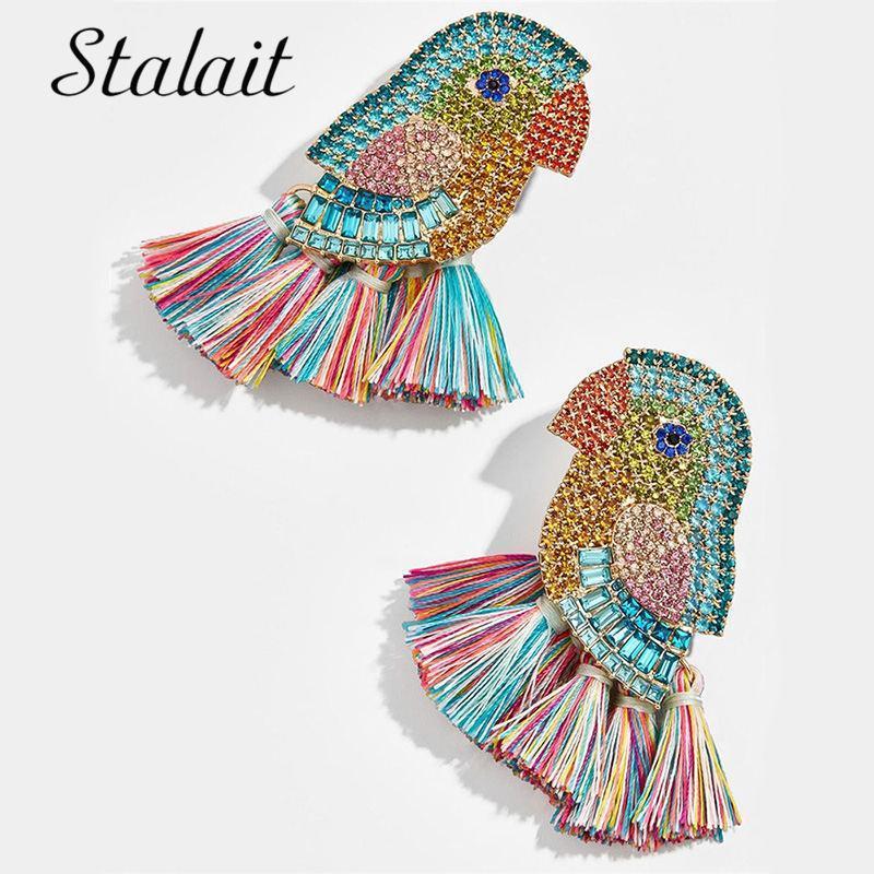 Bohemian Multi Color Parrot Earrings Handmade Crystal Bird Tassel Earrings For Female Wedding Jewelry1
Bohemian Multi Color Parrot Earrings Handmade Crystal Bird Tassel Earrings For Female Wedding Jewelry1