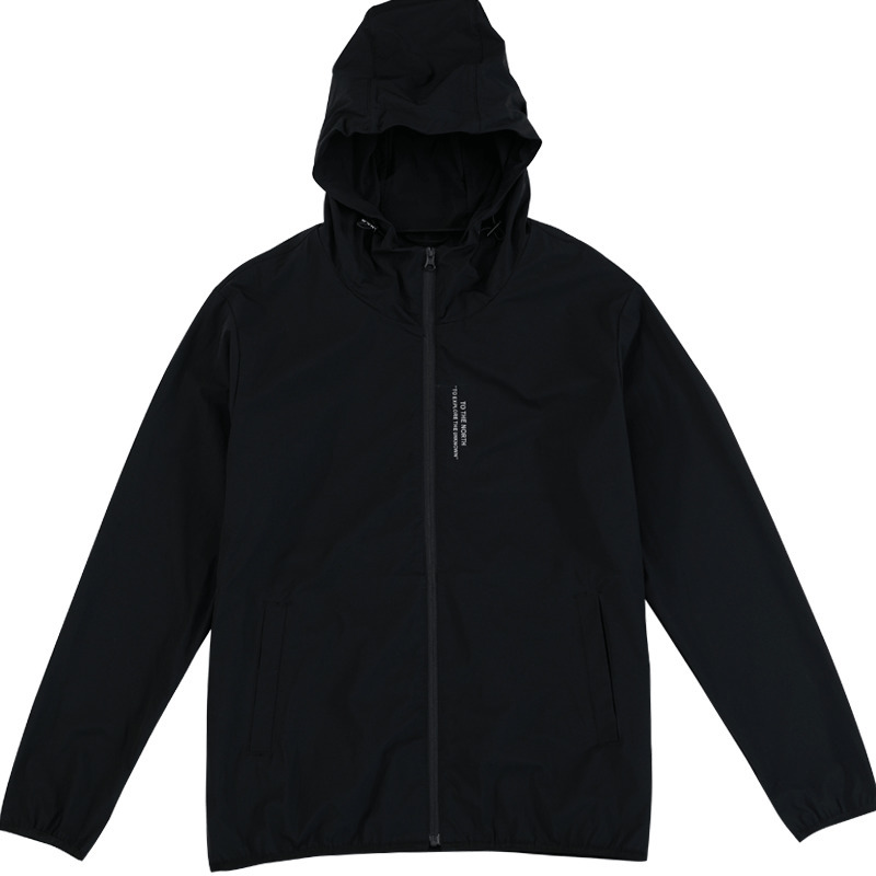 SIMWOOD Autumn new thin jacket men hooded fashion jackets letter print windbreaker high quality outerwear coats SJ130435 201119