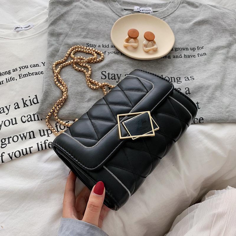 Bag female 2021 new fashion trend Mini Bag Versatile Single Shoulder Messenger Small fragrance style chain PU, Black
Bag female 2021 new fashion trend Mini Bag Versatile Single Shoulder Messenger Small fragrance style chain PU, Black