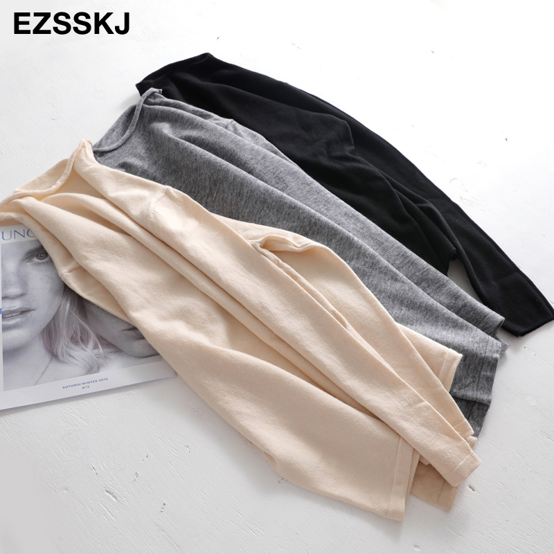 Autumn spring oversize Sweater Pullovers Women loose female basic thin Curled sweater long sleeve knit Jumpers top 201017