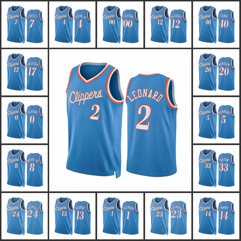 Los Angeles Clippers''Norman Powell Kawhi Leonard Paul George Robert Covington Custom City Blue Edition 2022 75th Anniversary Jersey, Black
Los Angeles Clippers''Norman Powell Kawhi Leonard Paul George Robert Covington Custom City Blue Edition 2022 75th Anniversary Jersey, Black