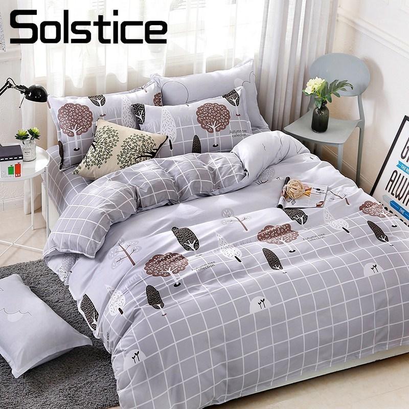 Solstice Home Textile Plaid Tree Cartoon Gray Duvet Cover Bed Sheet Pillowcase Boy Kid Teen Girl Bedding Linen Set Single Double1, 11
Solstice Home Textile Plaid Tree Cartoon Gray Duvet Cover Bed Sheet Pillowcase Boy Kid Teen Girl Bedding Linen Set Single Double1, 11