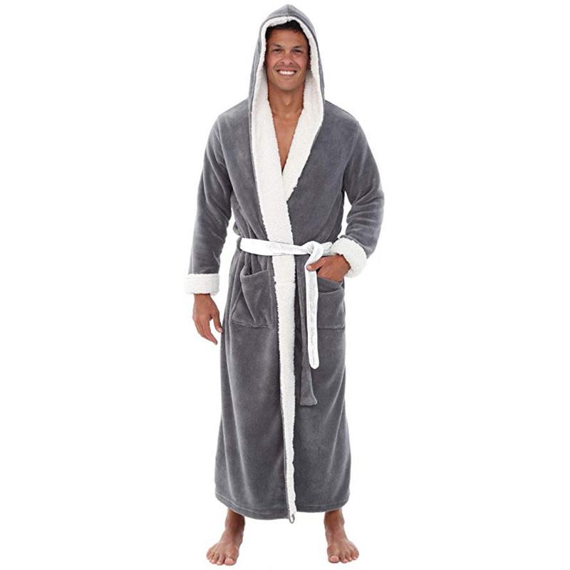 Men' Winter Lengthened Plush Shawl Bathrobe Home Clothes Long Sleeve Robe Coat Bath Robe Peignoir Homme Flannel, Color 3
Men' Winter Lengthened Plush Shawl Bathrobe Home Clothes Long Sleeve Robe Coat Bath Robe Peignoir Homme Flannel, Color 3