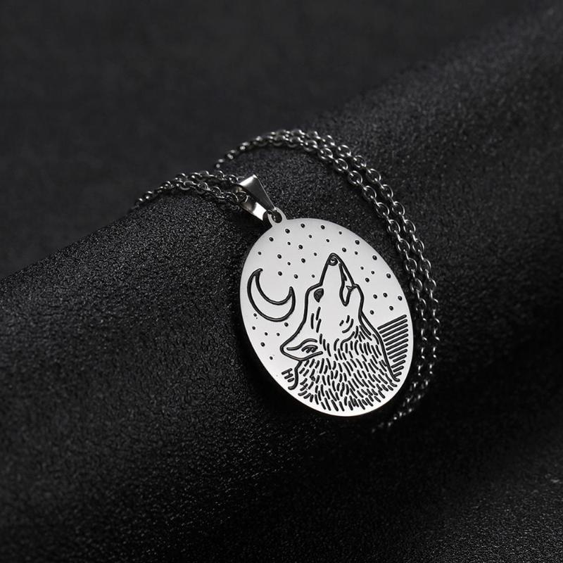 Chains My Shape High Quality 316L Stainless Steel Wolf Animal Necklace Choker Link Chain Pendant Jewelry Decorate Necklaces Women Gift 
Chains My Shape High Quality 316L Stainless Steel Wolf Animal Necklace Choker Link Chain Pendant Jewelry Decorate Necklaces Women Gift