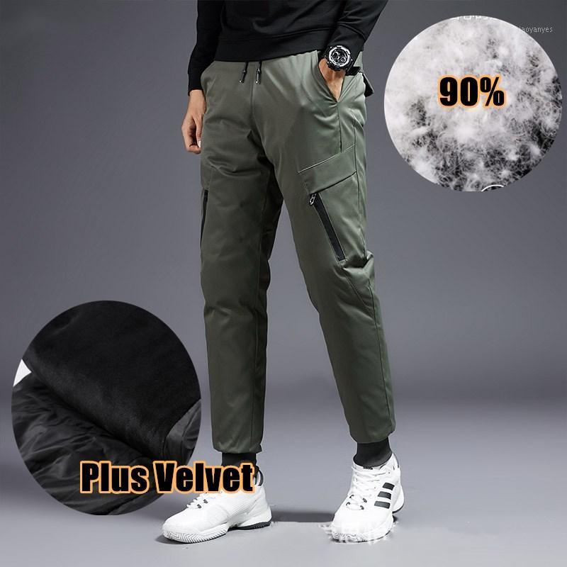 Plus Velvet Thick Down Cotton Pants Men Winter Windproof Warm Trousers Outdoor Waterproof Thermal Skiing Hiking Cargo Pants1, Black 
Plus Velvet Thick Down Cotton Pants Men Winter Windproof Warm Trousers Outdoor Waterproof Thermal Skiing Hiking Cargo Pants1, Black