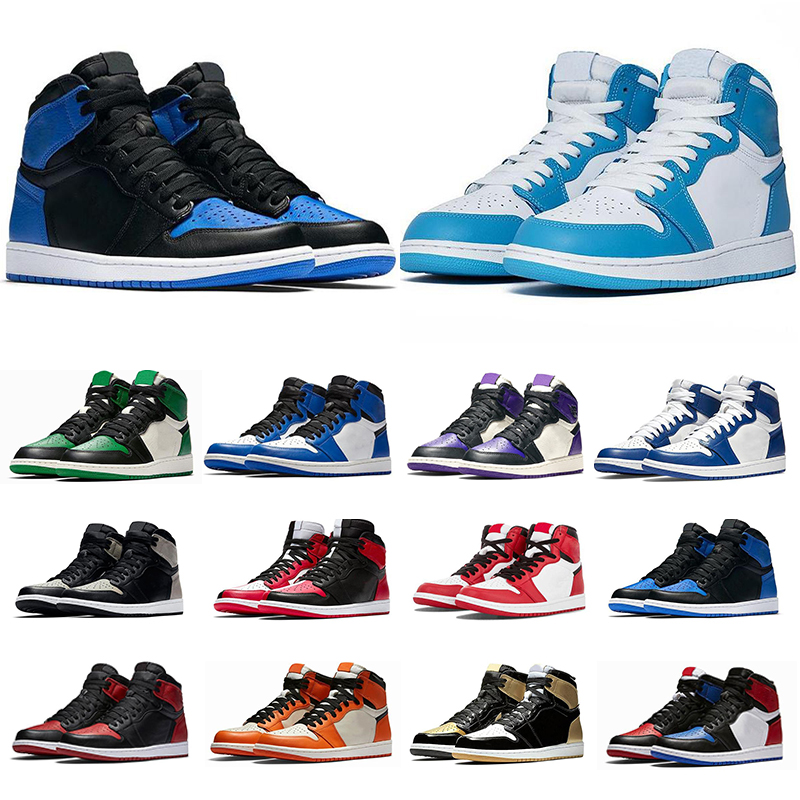 hot Pine Green Black 1s Basketball shoes Jumpman 1 Bloodline Men Designer Sneakers Fearless Obsidian UNC Patent gold black toe top B-131, Color 11
hot Pine Green Black 1s Basketball shoes Jumpman 1 Bloodline Men Designer Sneakers Fearless Obsidian UNC Patent gold black toe top B-131, Color 11