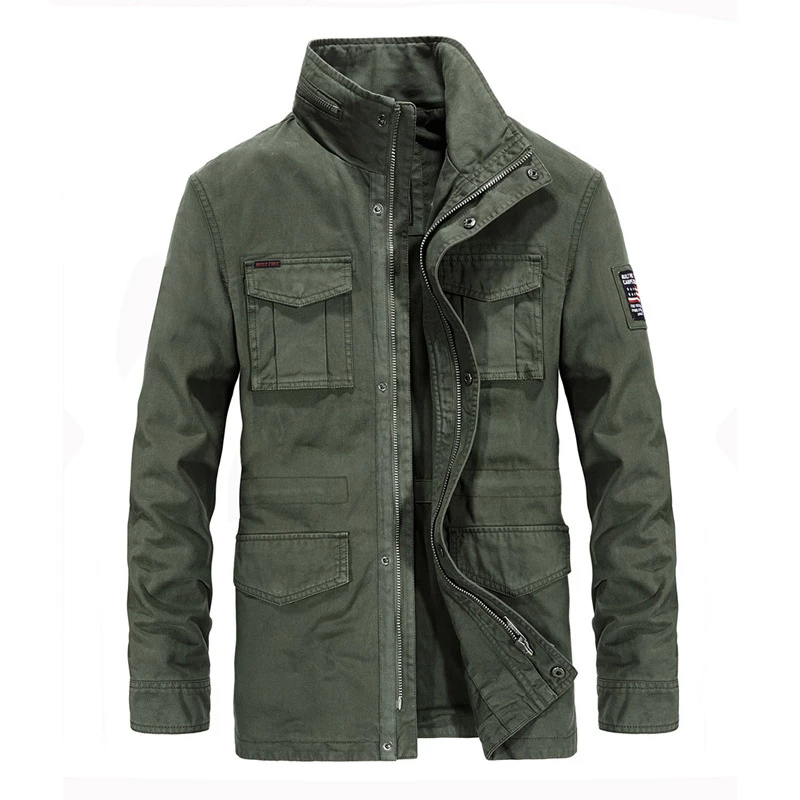 Brand Military Jacket Men High Quality Autumn Winter Outwear Cotton Cargo Multi-pocket Mid-Long Coats Male Hombre M-4XL, Dark blue
Brand Military Jacket Men High Quality Autumn Winter Outwear Cotton Cargo Multi-pocket Mid-Long Coats Male Hombre M-4XL, Dark blue