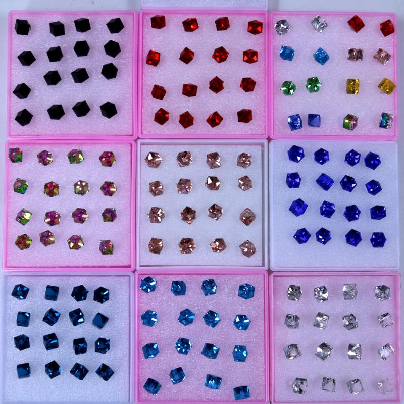 Free Shipping Factory Sale Fashion Jewelry Colorful Crystal Cube Design Anti Allergy Plastic Stick Stud Earrings 6mm 8pairs/lot
Free Shipping Factory Sale Fashion Jewelry Colorful Crystal Cube Design Anti Allergy Plastic Stick Stud Earrings 6mm 8pairs/lot