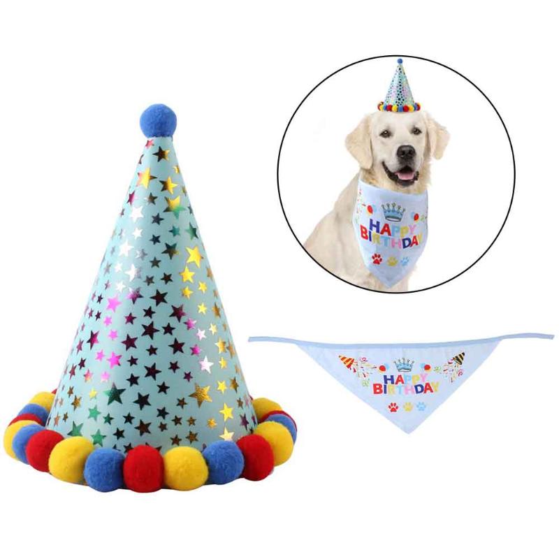 2pcs Printed Sequined Dress Up Headwear Accessories Puppy Party Supplies Dog Birthday Hat Set Fashion Comfortable Cute Bandana, As pic
2pcs Printed Sequined Dress Up Headwear Accessories Puppy Party Supplies Dog Birthday Hat Set Fashion Comfortable Cute Bandana, As pic