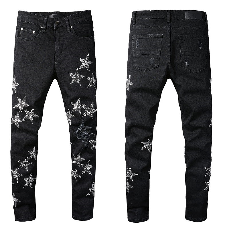 Mens Jeans Fashion pentagram Patch black Jeans Slim Pants Top Quality Casual Trousers Big Size 29-40, 837
Mens Jeans Fashion pentagram Patch black Jeans Slim Pants Top Quality Casual Trousers Big Size 29-40, 837