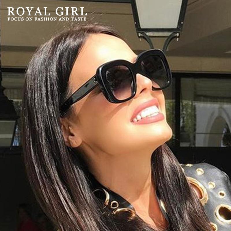 ROYAL GIRL Fashion Sunglasses Women Square Oversize Style Glasses Female Rivet UV400 Vintage Colored Eyewear Clear Frame ss190
ROYAL GIRL Fashion Sunglasses Women Square Oversize Style Glasses Female Rivet UV400 Vintage Colored Eyewear Clear Frame ss190