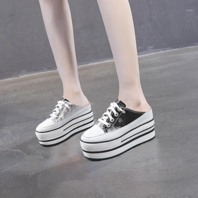 Genuine Leather 10cm Wedge Heels Platform Slides Wedges Slippers Women High Heels Women Comfortable Slippers New Mules Femme1
Genuine Leather 10cm Wedge Heels Platform Slides Wedges Slippers Women High Heels Women Comfortable Slippers New Mules Femme1