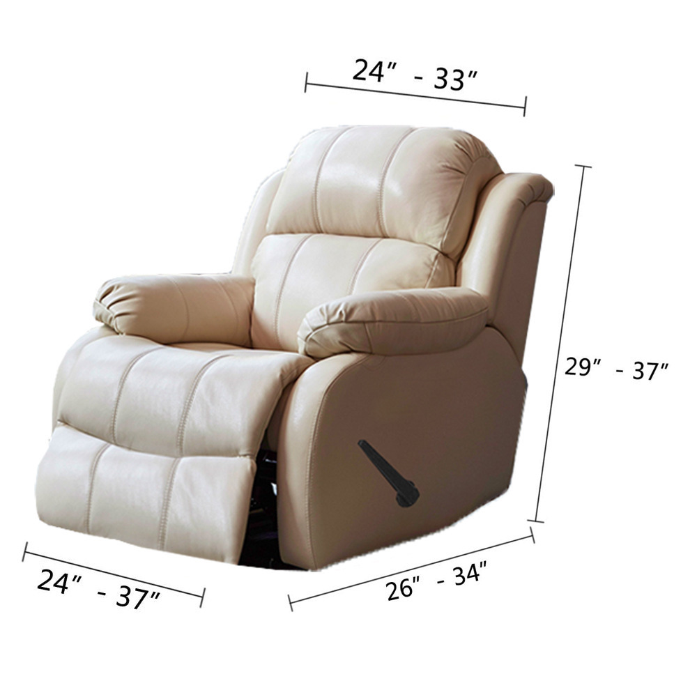 Bed High Elasticity Solid Color All-Inclusive Rocker Thick Fabric Sofa Recliner Cover LJ201216