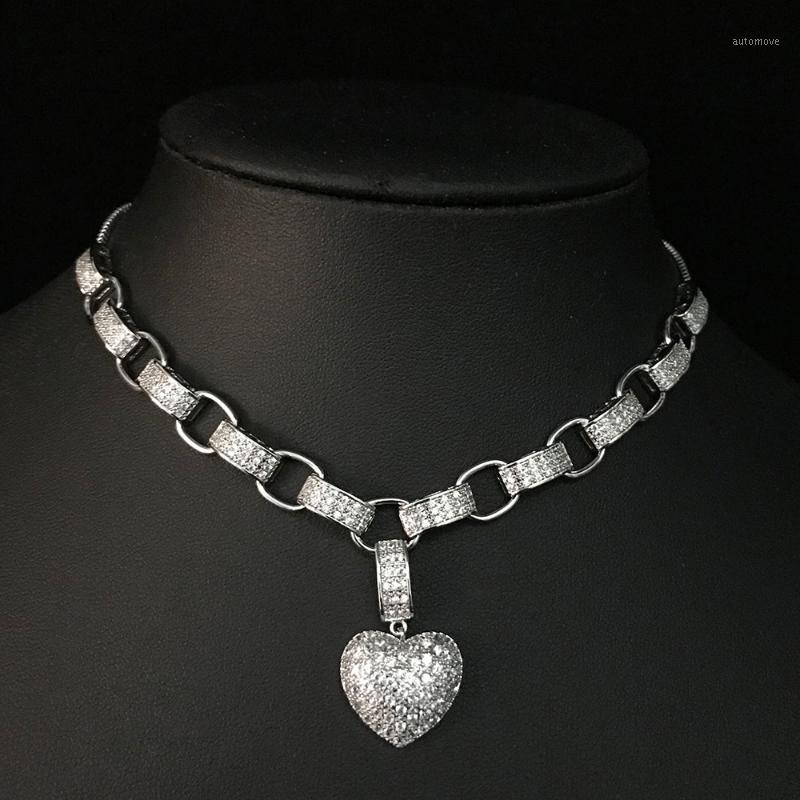 Luxury Full Cubic Zirconia Heart shape Pendant Necklace for women White Gold Color High Quality Chain Necklace sparking Fine Jew1
Luxury Full Cubic Zirconia Heart shape Pendant Necklace for women White Gold Color High Quality Chain Necklace sparking Fine Jew1