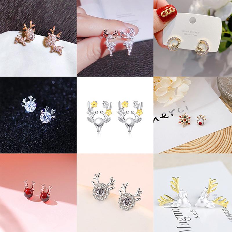 New Christmas Ornaments Stylish Christmas Elk Crystal Deer Stud Earrings Women Fashion Jewelry Gift Xmas Ornaments
New Christmas Ornaments Stylish Christmas Elk Crystal Deer Stud Earrings Women Fashion Jewelry Gift Xmas Ornaments