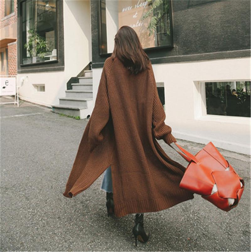 Women's Knits & Tees 2022 Solid Knitted Long Women Cardigan Sleeve Korean Lady Sweater Loose Casual Autumn Winter Chaqueta Mujer Cardigans, White
Women's Knits & Tees 2022 Solid Knitted Long Women Cardigan Sleeve Korean Lady Sweater Loose Casual Autumn Winter Chaqueta Mujer Cardigans, White