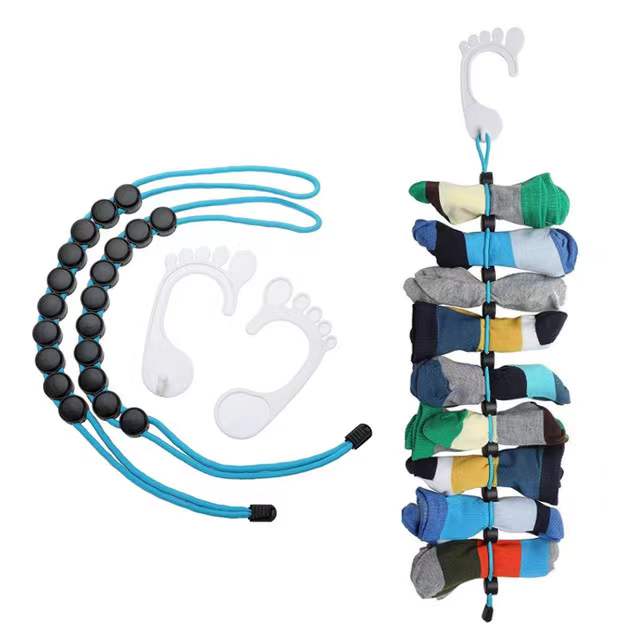 Socks Storage Racks Organizer Adjustable Sock Drying Hanging Rope Home Portable Non-slip Clothes Dry Hanger Useful Easy Clips & Locks Dirty Saving Space
Socks Storage Racks Organizer Adjustable Sock Drying Hanging Rope Home Portable Non-slip Clothes Dry Hanger Useful Easy Clips & Locks Dirty Saving Space