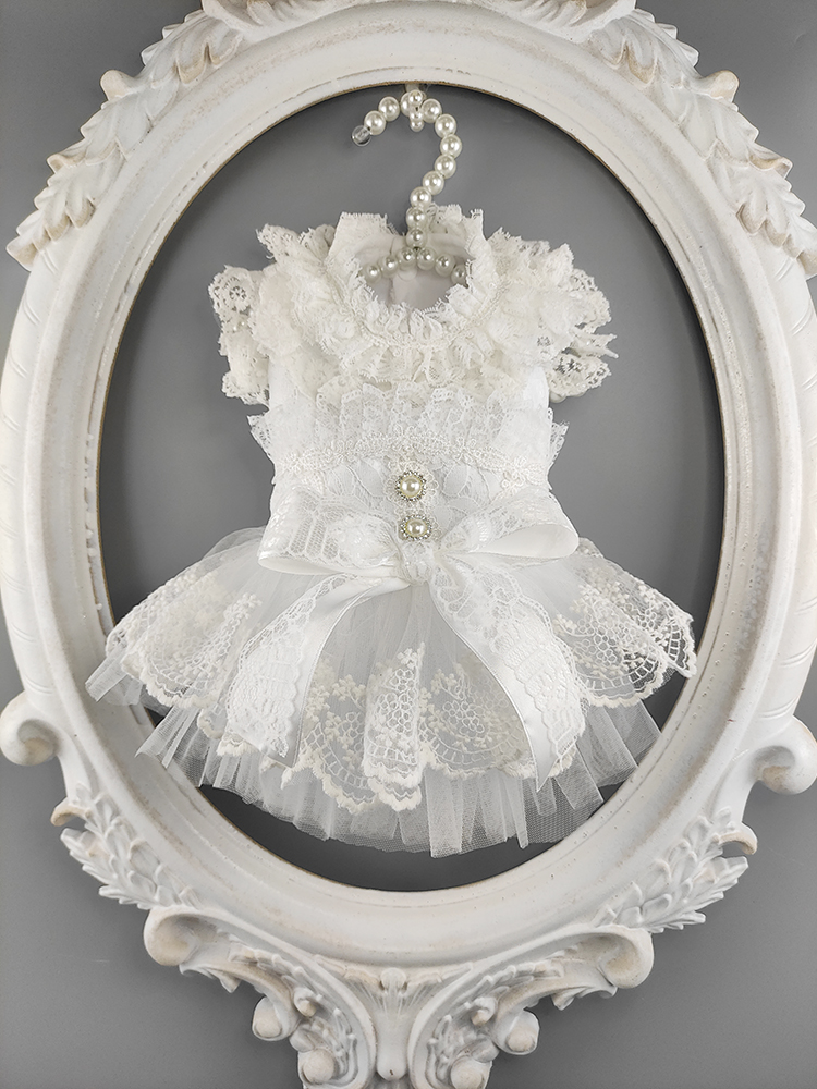 Free Shipping Handmade Dog Clothes Luxury Dog Wedding Dress Classic Style Lace Bridal Gown Pet Cat Yorkie Poodle Maltese, White
Free Shipping Handmade Dog Clothes Luxury Dog Wedding Dress Classic Style Lace Bridal Gown Pet Cat Yorkie Poodle Maltese, White
