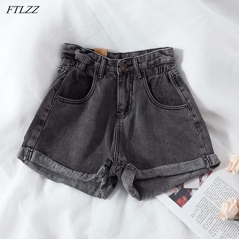 FTLZZ New 2021 Summer Women Streetwear Wide Leg Blue Denim Shorts Casual Female Elastic Wasit Loose Solid Color Jeans Shorts, Black
FTLZZ New 2021 Summer Women Streetwear Wide Leg Blue Denim Shorts Casual Female Elastic Wasit Loose Solid Color Jeans Shorts, Black