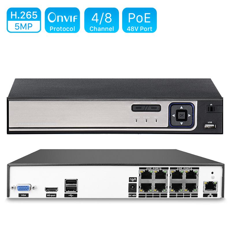 H.264 4CH or 8CH CCTV NVR 48V PoE 4*5MP/ 8*4MP Surveillance Security Video Recorder ONVIF IP Camera Motion Detect PoE NVR P2P
H.264 4CH or 8CH CCTV NVR 48V PoE 4*5MP/ 8*4MP Surveillance Security Video Recorder ONVIF IP Camera Motion Detect PoE NVR P2P