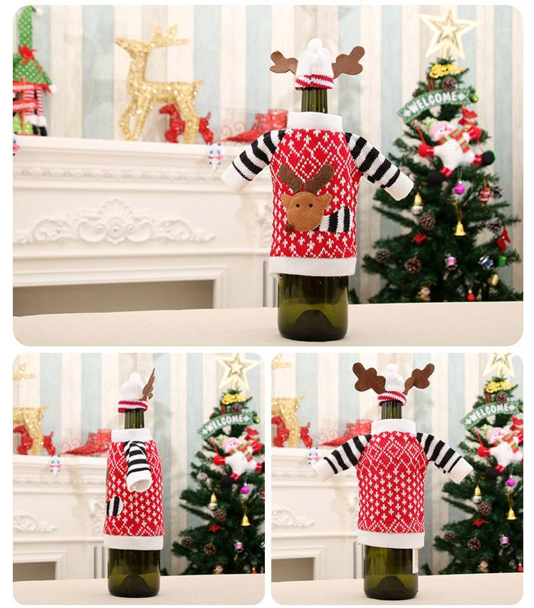 2pcs Red Wine Bottle Cover Christmas Decoration Elk Dinner Table Wine Decoration Clothes with Hats Home Party Gift1
2pcs Red Wine Bottle Cover Christmas Decoration Elk Dinner Table Wine Decoration Clothes with Hats Home Party Gift1