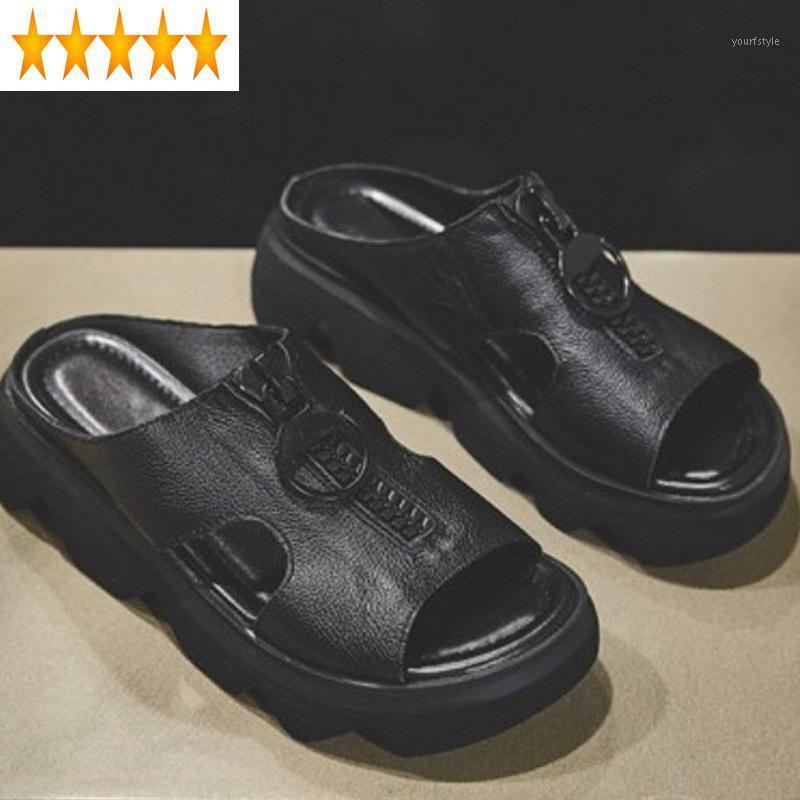 Street Black Platform Women Genuine Leather Peep Toe Slippers Summer Zip Design Outdoor Beach Sandals Zapatos De Mujer1
Street Black Platform Women Genuine Leather Peep Toe Slippers Summer Zip Design Outdoor Beach Sandals Zapatos De Mujer1