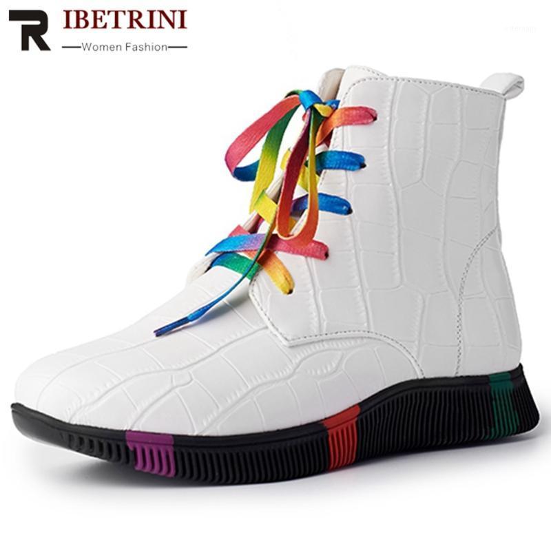 RIBETRINI New Brand Rainbow Lace Up Shoes Women Cool Classic Fretwork Ankle Boots 2020 Low Heel Platform Boots1, White
RIBETRINI New Brand Rainbow Lace Up Shoes Women Cool Classic Fretwork Ankle Boots 2020 Low Heel Platform Boots1, White