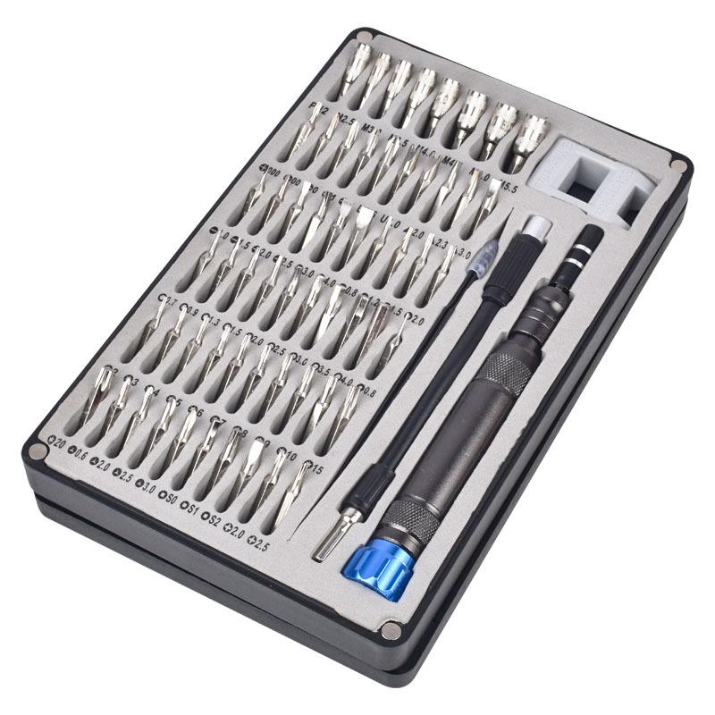 64 in 1 electronic set repair Tool Screwdriver Set bits Chrome-vanadium Steel hand tool kit multitools magnetic screw driver 
64 in 1 electronic set repair Tool Screwdriver Set bits Chrome-vanadium Steel hand tool kit multitools magnetic screw driver