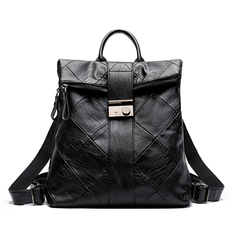 2021 Mochila Feminina Multicor Couro Genuno Sacos Hobos Bolsa Ombro Menina Multifuncional Pequena Escola Para Mulher Bgjl, Black
2021 Mochila Feminina Multicor Couro Genuno Sacos Hobos Bolsa Ombro Menina Multifuncional Pequena Escola Para Mulher Bgjl, Black