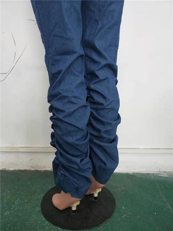 High Waist Jeans Women Stacked Jeans leggings Stretch Casual Draped cargo Pants Overall Trousers Nightclub Wholesale Dropshpping