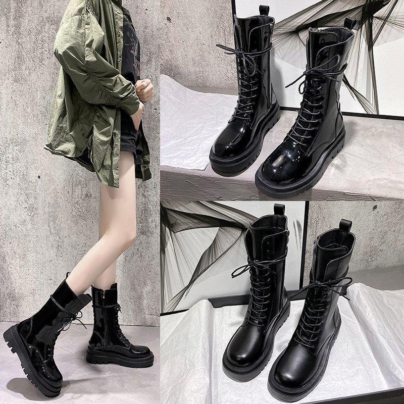 Autumn Winter Style Ladies Boots Lace Up Casual Middle Tube Womens Boots Flat PU Black Womens with Zipper1, Matte black
Autumn Winter Style Ladies Boots Lace Up Casual Middle Tube Womens Boots Flat PU Black Womens with Zipper1, Matte black